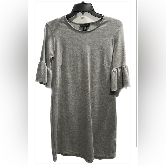 Gray Dress with Bell Sleeves - Picture 1 of 4